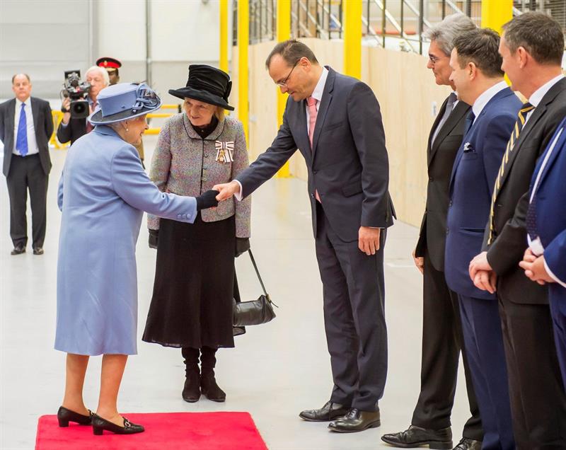  Isabel II visita a fÃ¡brica de turbinas eÃ³licas da Siemens Gamesa na Inglaterra