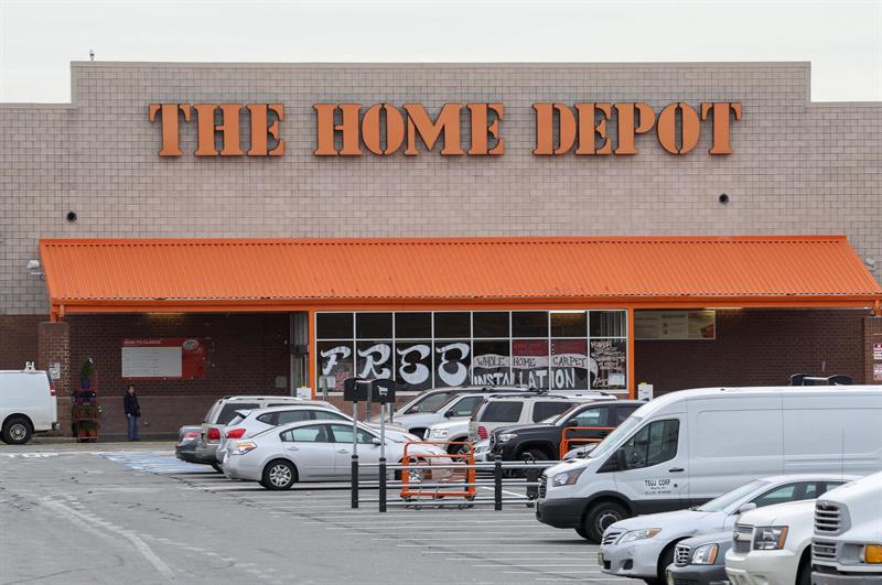 Home Depot ganha 6.851 milhÃµes de dÃ³lares atÃ© outubro, 10.3% mais