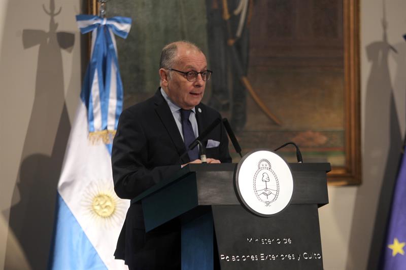  O Mercosul quer um pacto comercial com a UE "com base nos valores", diz a Argentina